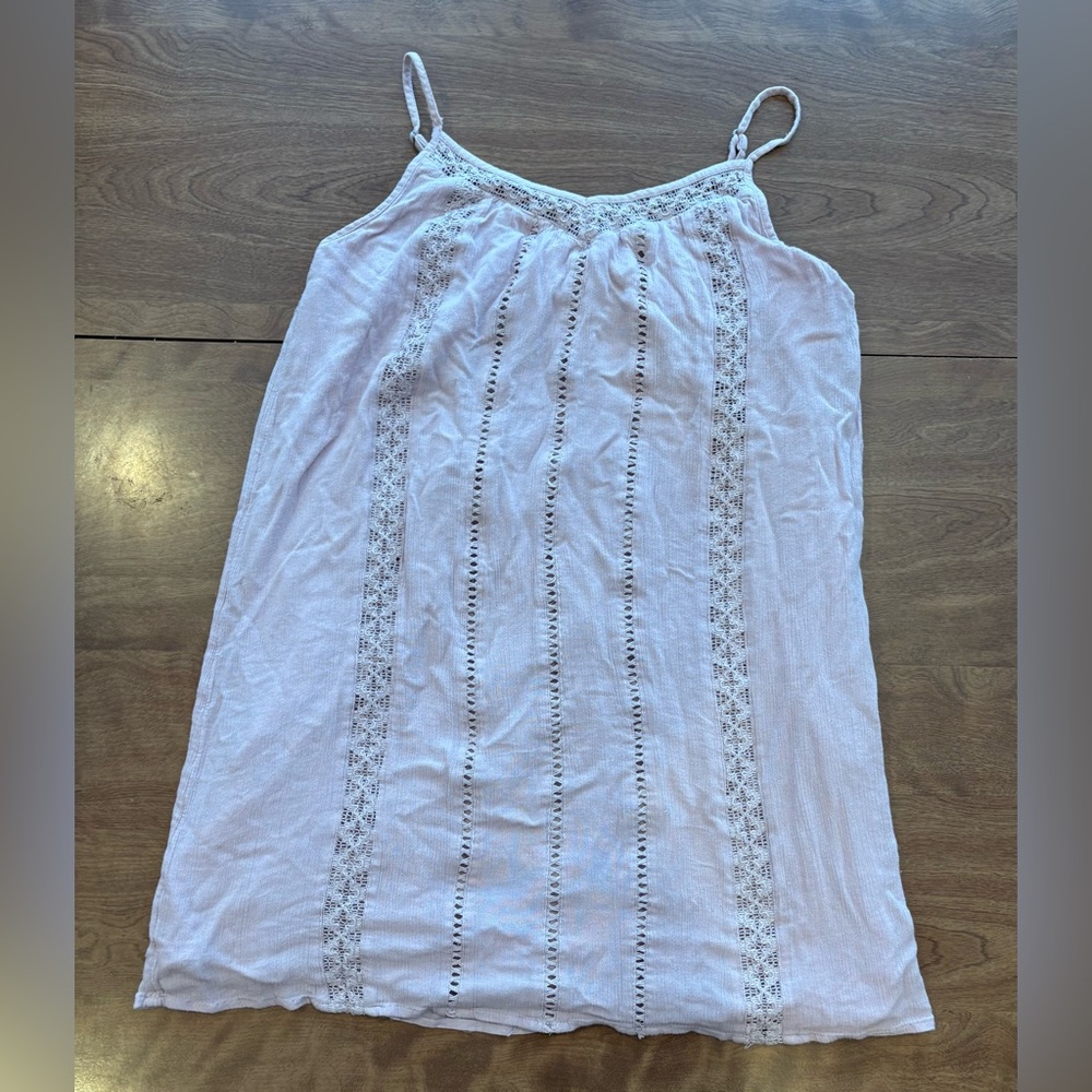Vintage Mudd Light Pink Bohemian mini dress with adjustable straps